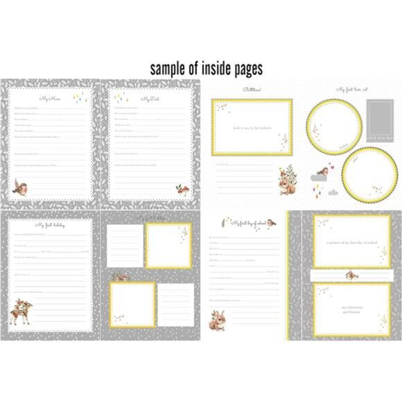 First 5 Years Baby Memory Book - 76 Colourful Illustrated Keepsake Journal Pages - Picture 4 of 7